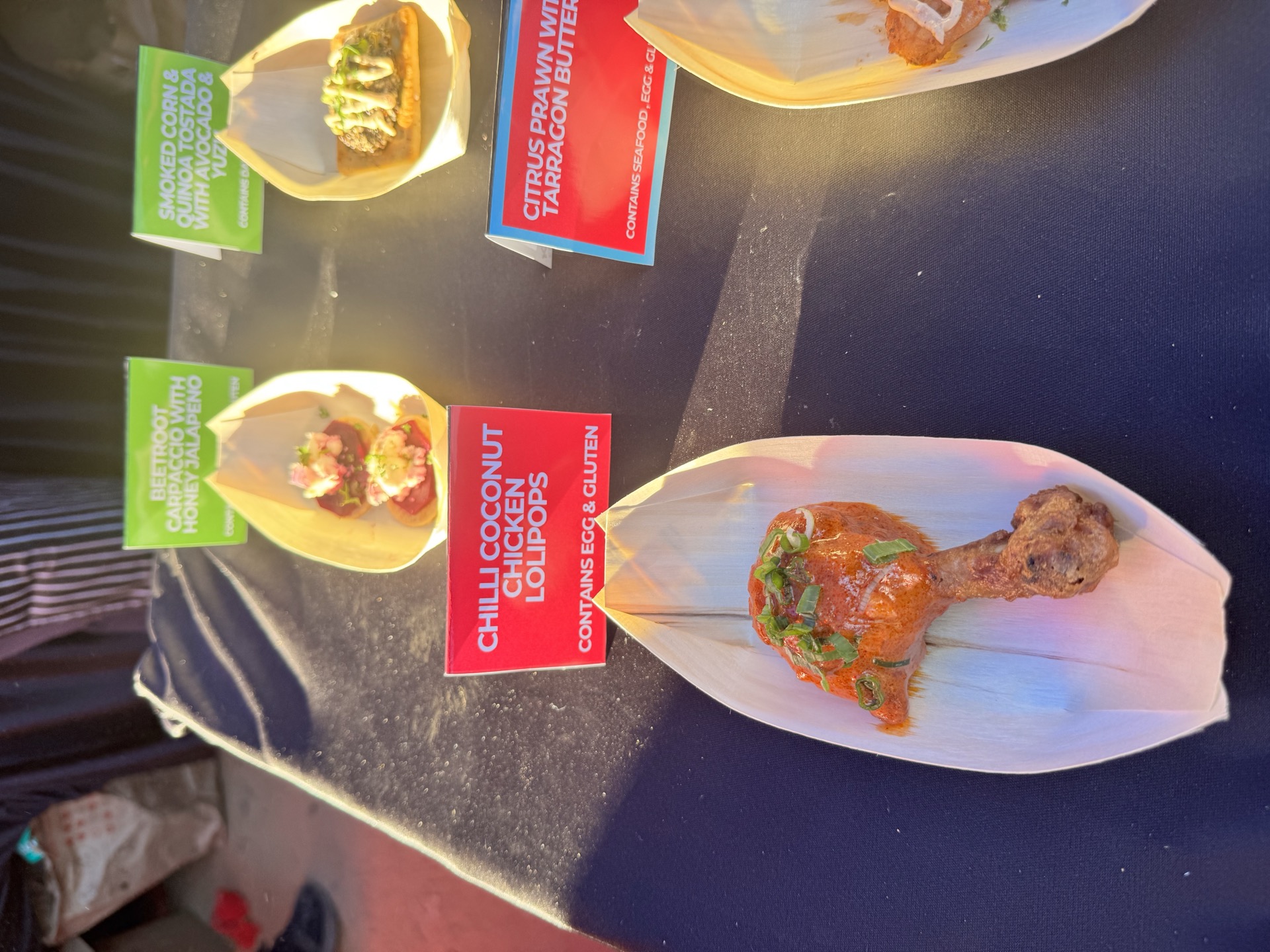 Chilli coconut chicken lollipops