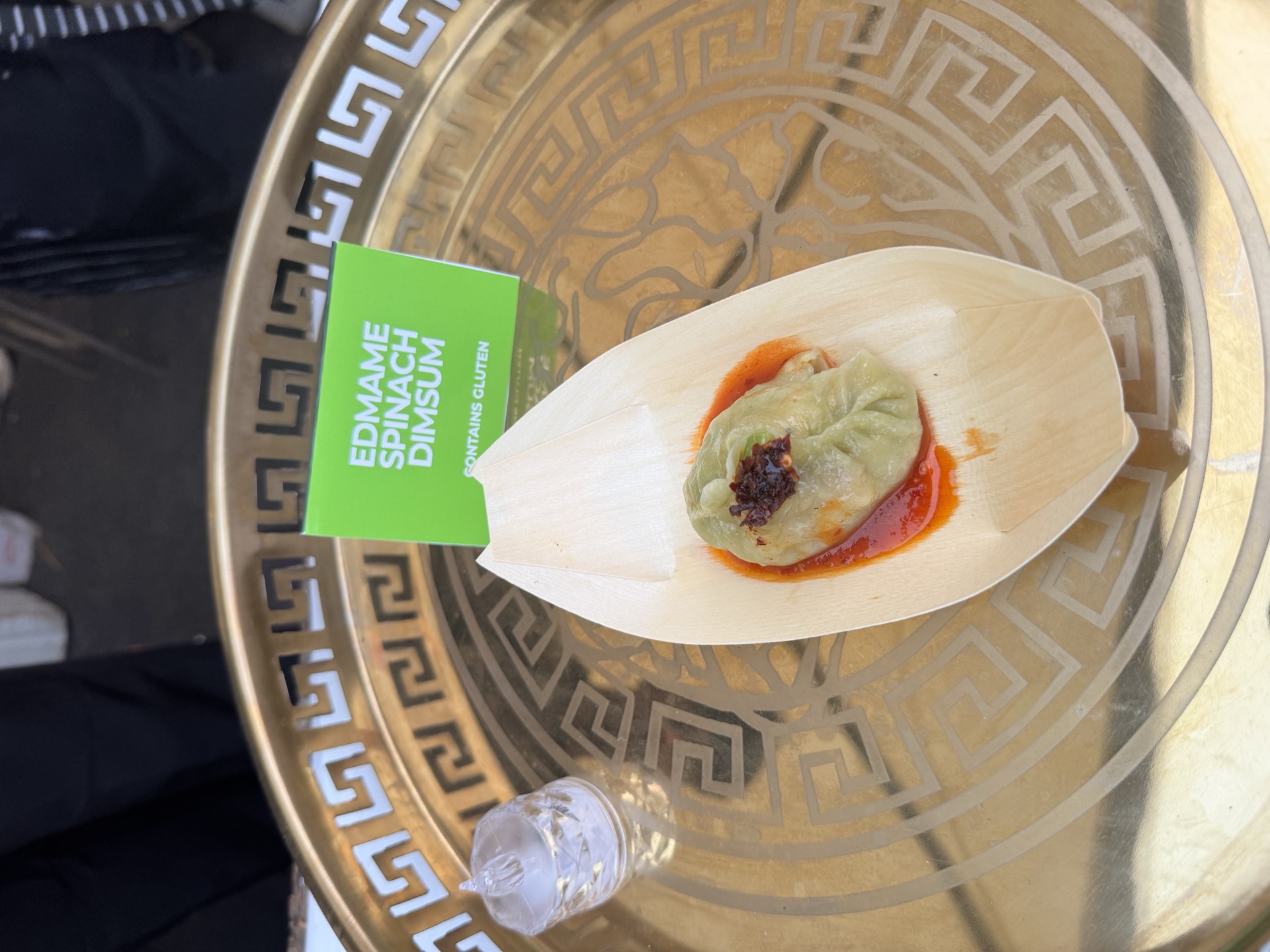 Edamame spinach dimsum