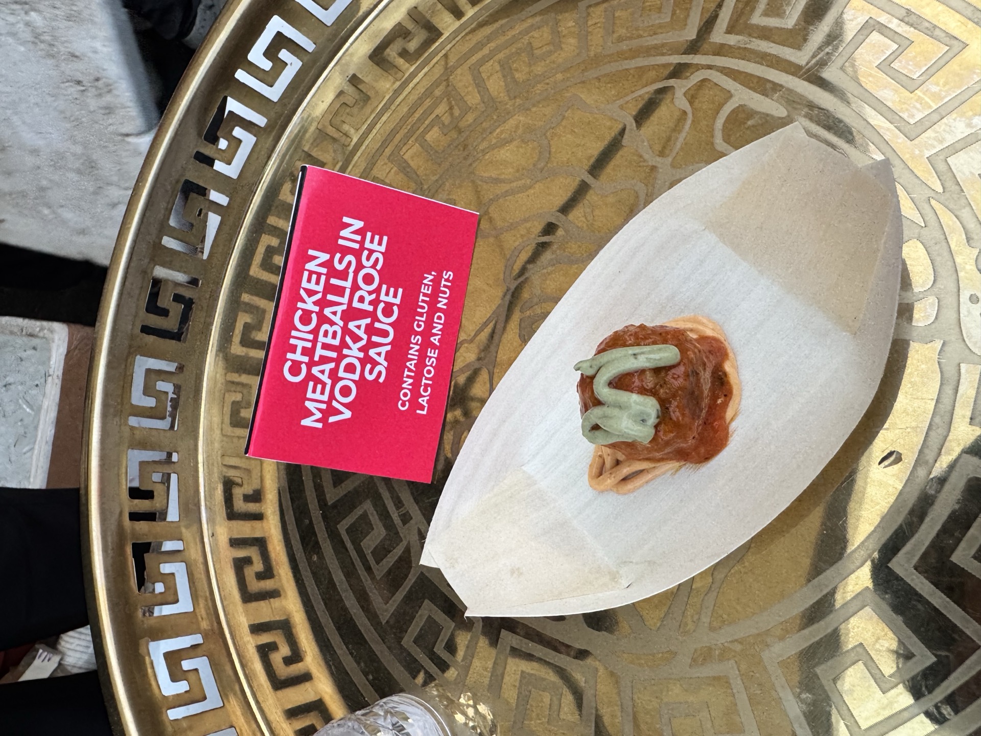 Chicken meatball vodka rose sauce