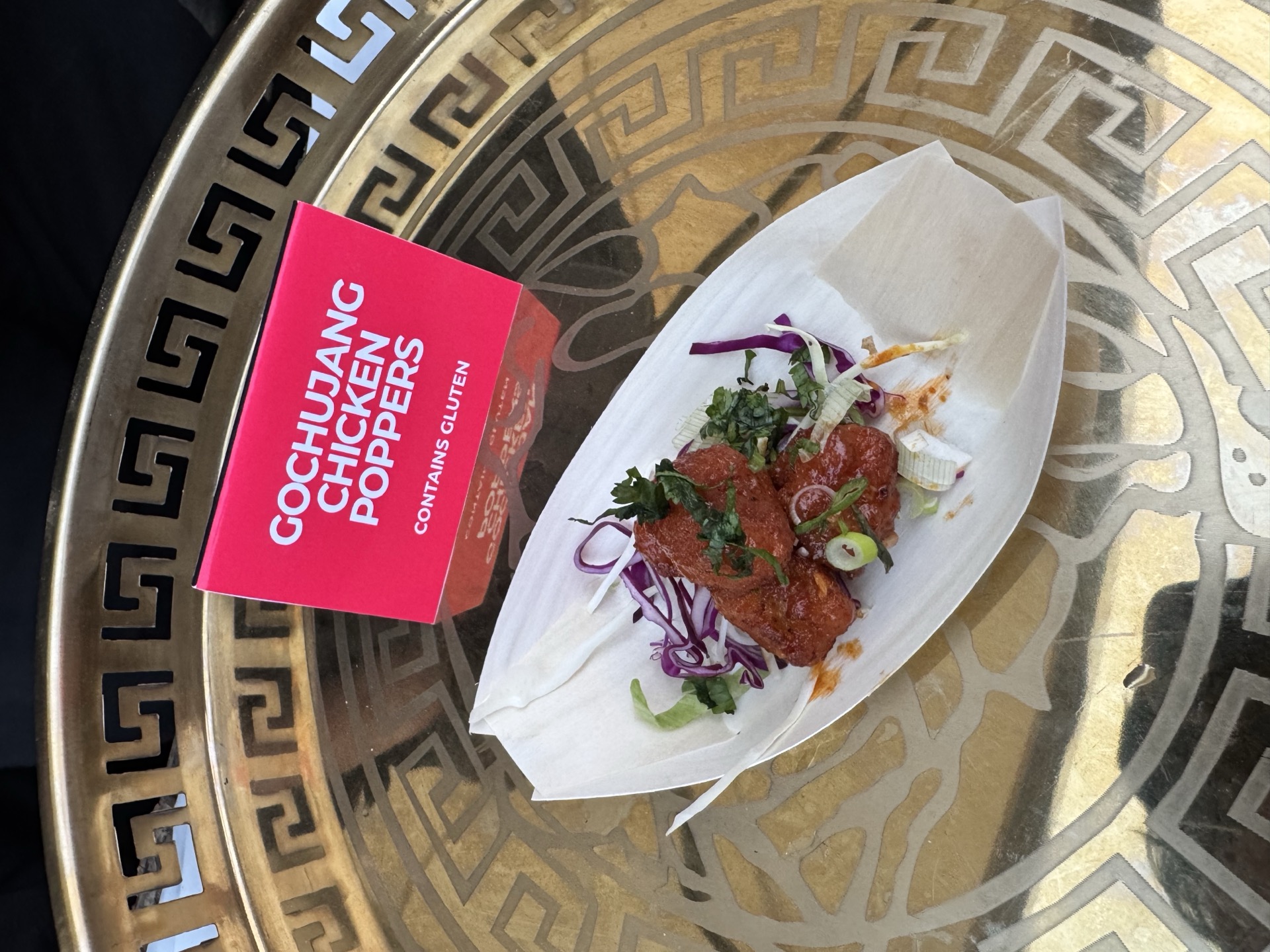 Gochujang chicken poppers