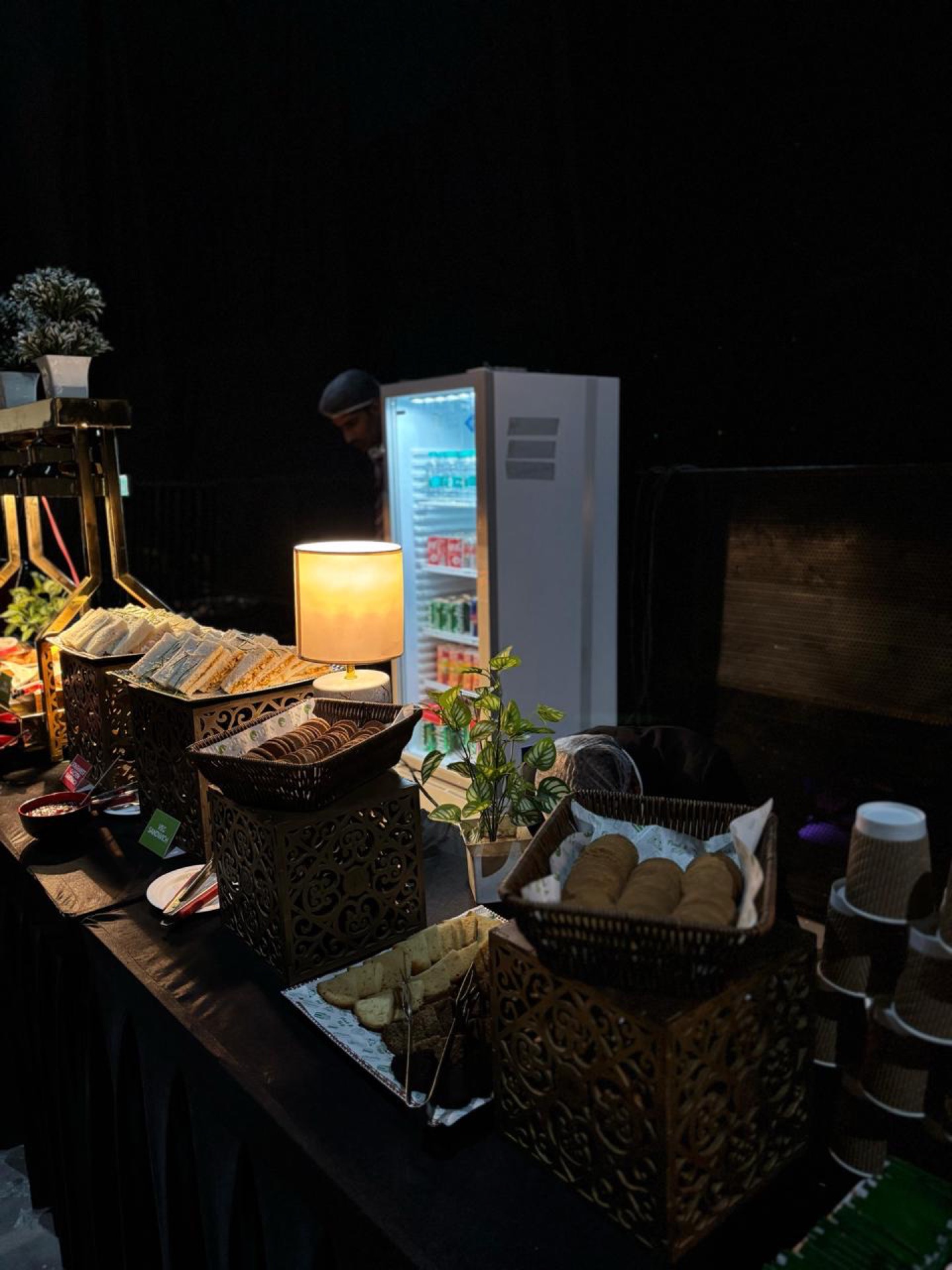 Dhaba Live backstage hospitality setup at an event